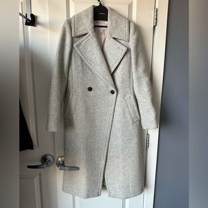 Club Monaco Long Gray Wool Coat